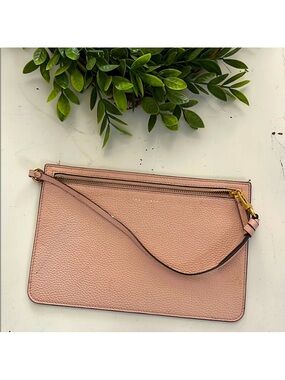 Tory Burch Leather Wristlet Clutch